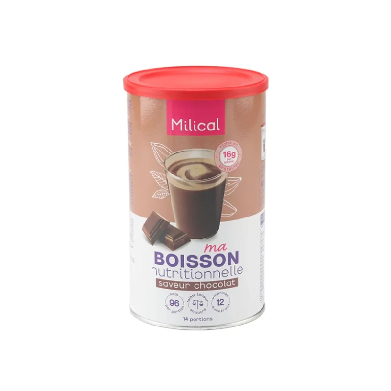 Milical boisson nutritionnelle hyperprotéiné cacao