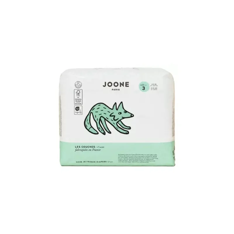 Joone Couches Taille 3 (4-8 kg) 27 Unités - Couleur : Brigitte Rose