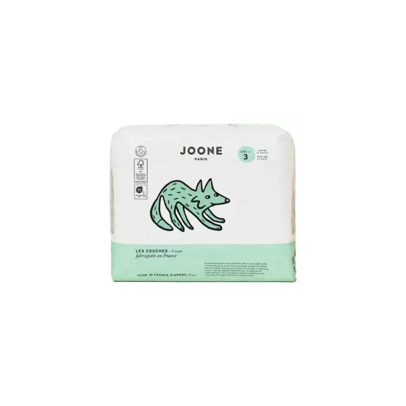 Joone Couches Taille 3 (4-8 kg) 27 Unités - Couleur : Malo Bleu