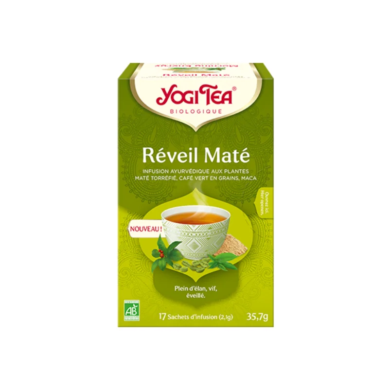 Yogi Tea Réveil Maté Bio 17 Sachets