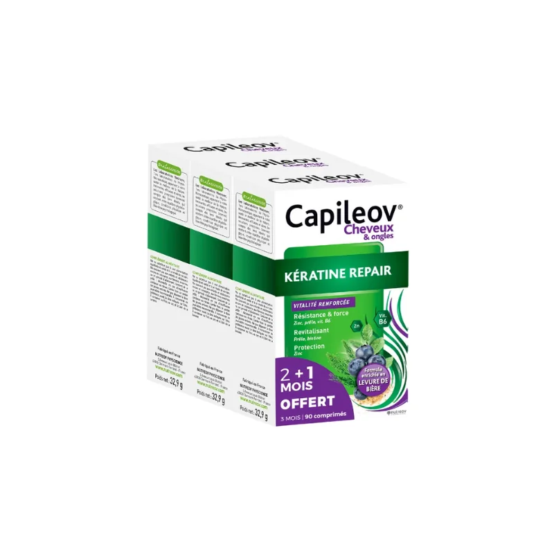 Nutreov CAPILEOV - Kératine Repair - Tripack, 98.7 g