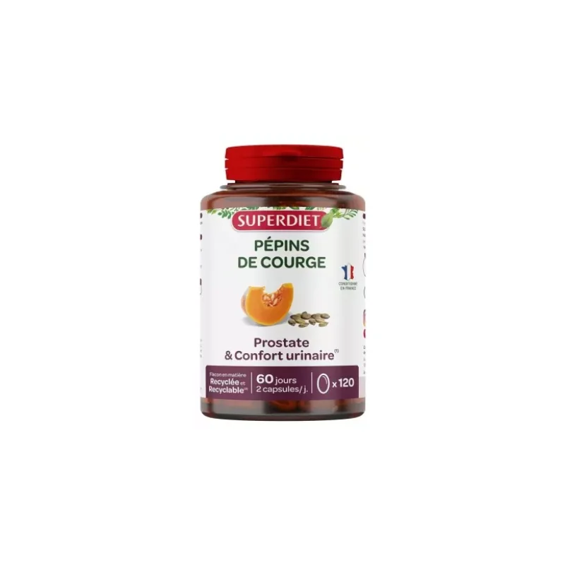 Superdiet Pépins de Courge 120 Capsules