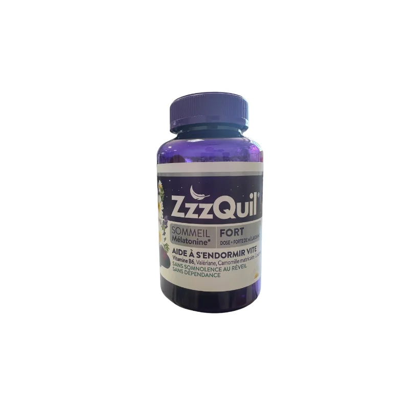ZzzQuil Sommeil mélatonine fort 60 gommes
