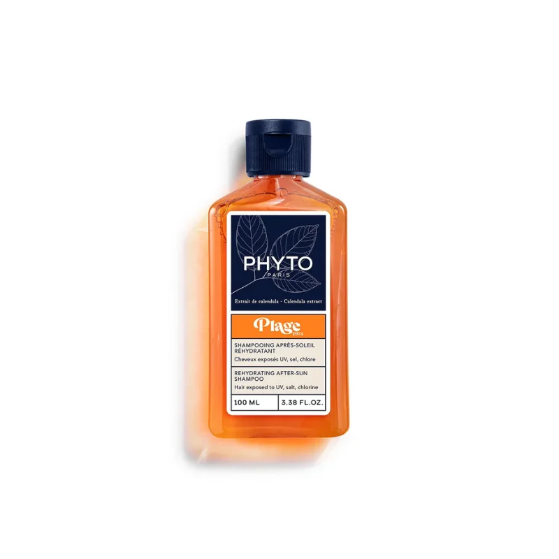 Phyto Plage Shampoing Après-soleil Réhydratant Cheveux exposés UV Sel et Chlore 100ml