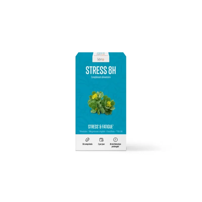 Léro Stress 8h - Stress & Fatigue, 30 Comprimés
