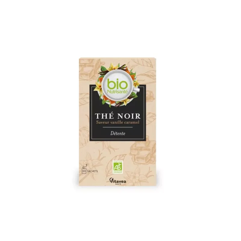Nutrisanté  Vitavea Thé noir saveur vanille caramel Bio - 20 sachets