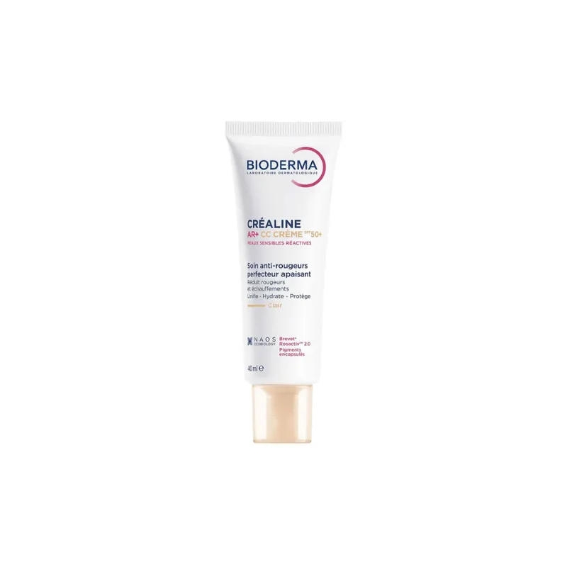Bioderma Crealine AR+ CC Crème SPF50+ Teinte Claire 40ml