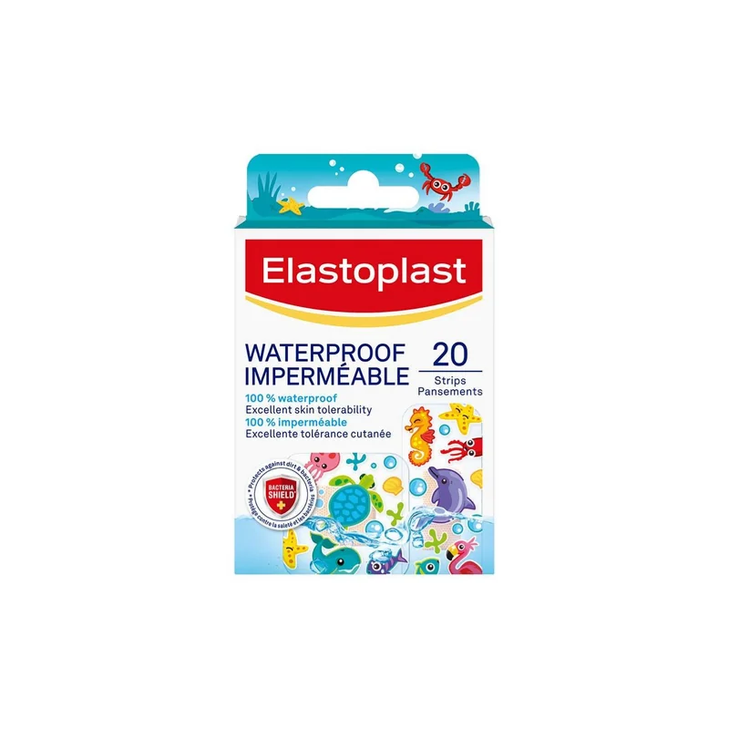 Elastoplast Pansements Waterproof Enfants Imperméable 20 pansements