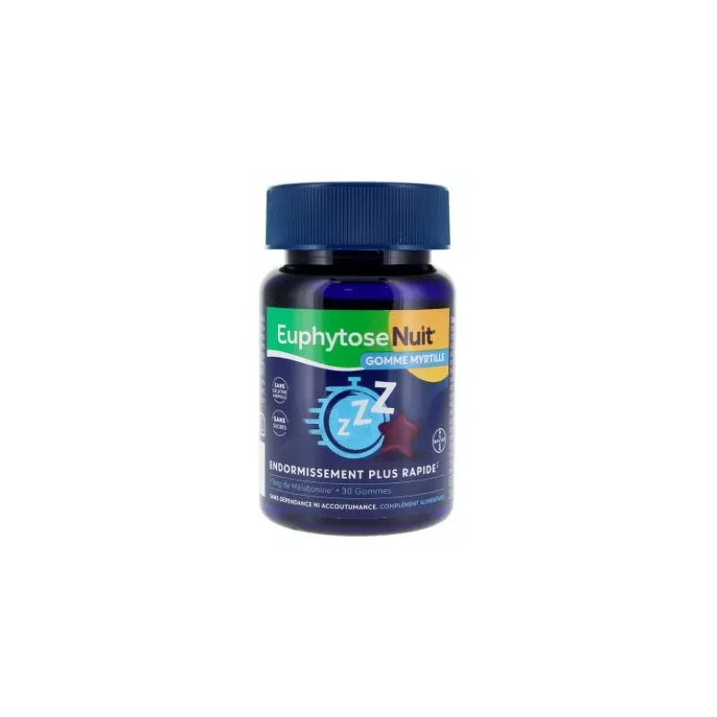 Bayer Santé EuphytoseNuit Myrtille 30 Gommes