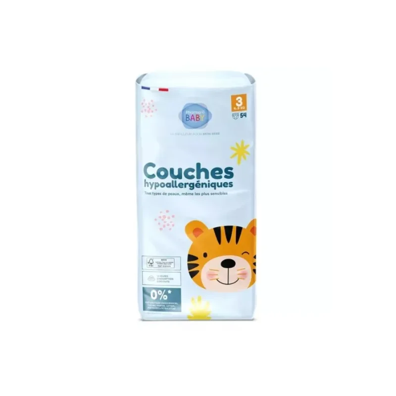 PharmaBaby Couches Hypoallergeniques Taille 3 4-9kg