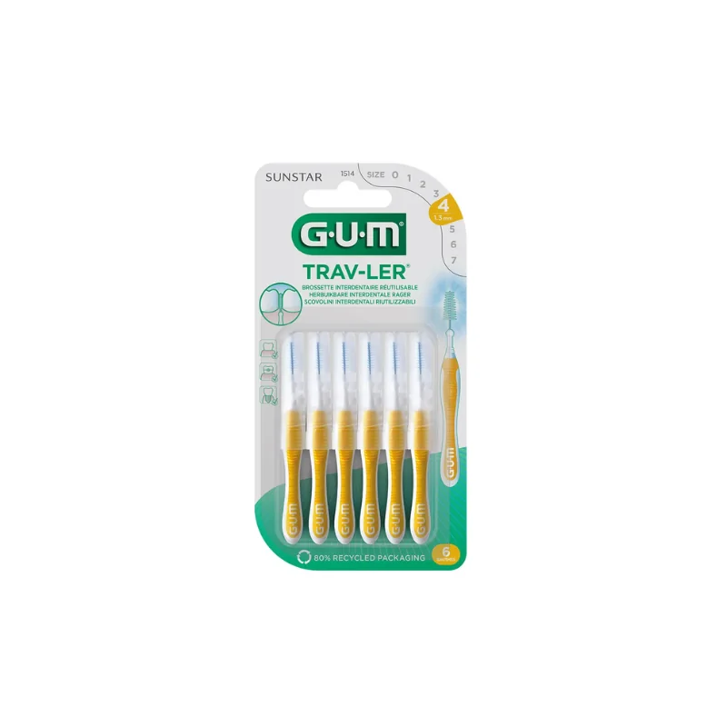 Gum Trav-ler Brossettes Interdentaires 1.3mm x6