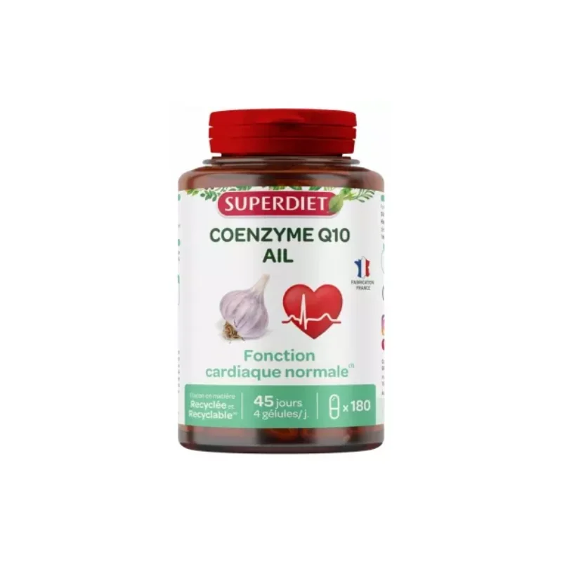 Superdiet Coenzyme Q10 Ail 180 Gélules