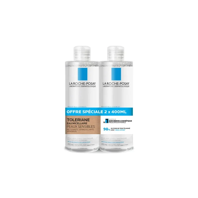 La Roche-Posay Toleriane Eau Micellaire Peaux Sensibles 2x400ml