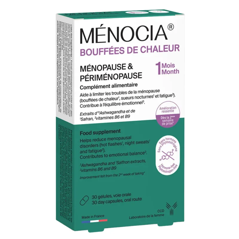 Laboratoire CCD Ménocia Bouffées de Chaleur 30 Gélules