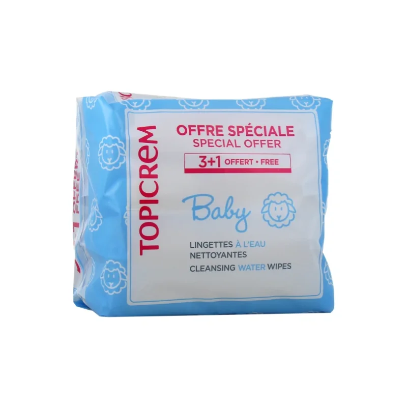 Topicrem Baby Lingettes à l'Eau Nettoyantes
