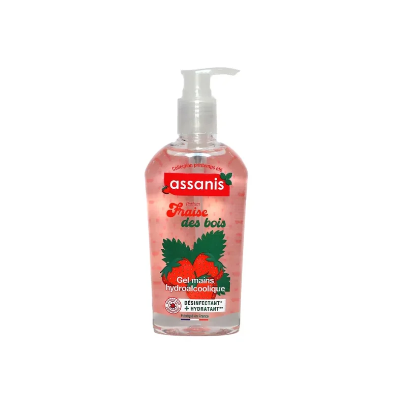Assanis Gel hydroalcoolique Fraise des bois 250ml