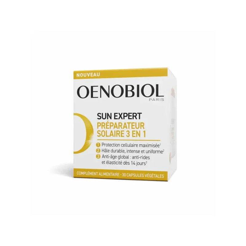 Oenobiol Sun Expert Préparateur Solaire 3en1 Triple action 30 capsules