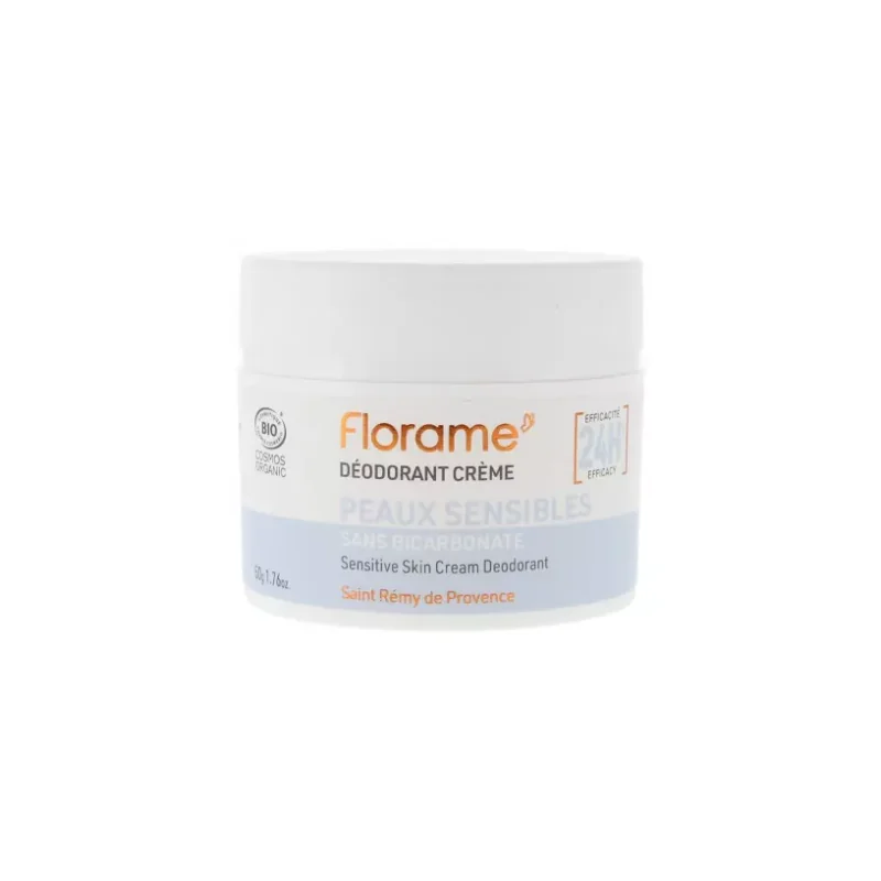 Florame Déodorant Crème 24H Peaux Sensibles Bio 50 g