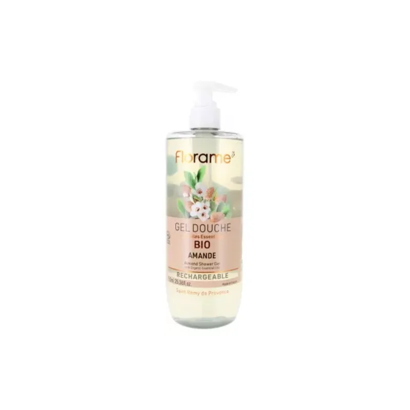 Florame Gel Douche Amande Rechargeable Bio 750 ml