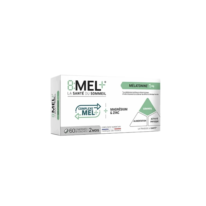 8:MEL+ Mélatonine 1mg 60 Comprimés