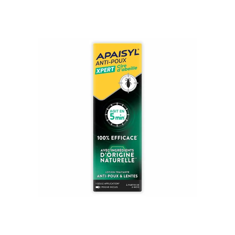 Apaisyl Anti-Poux & Lentes Lotion Xpert Cire d'abeille 100ml