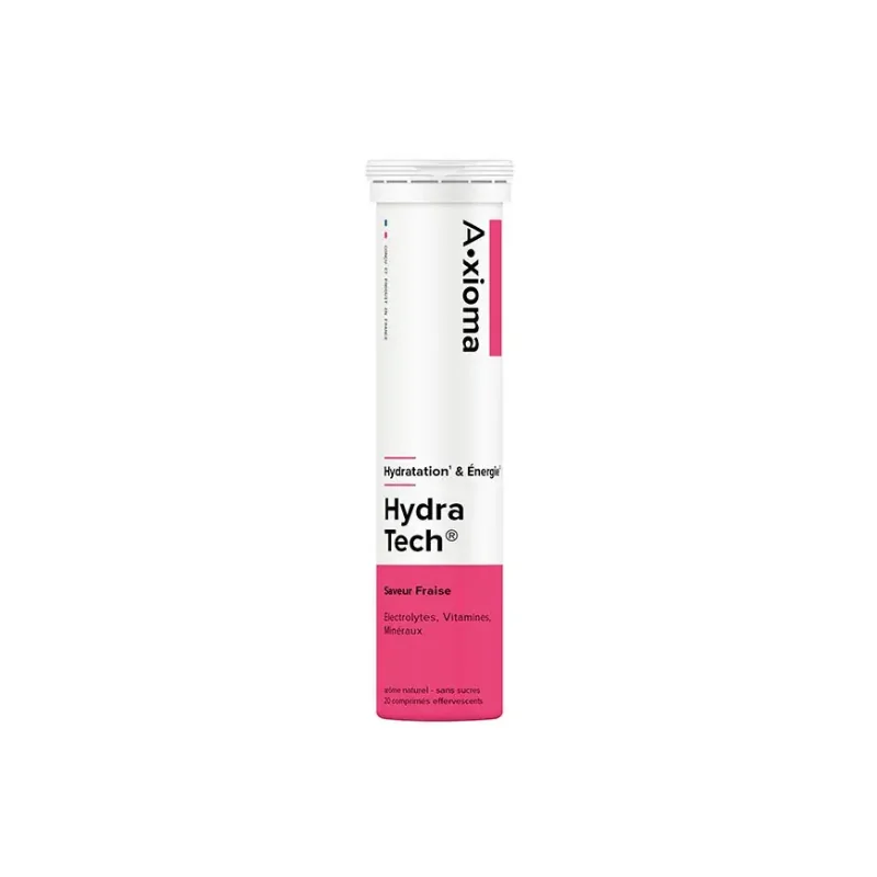 Aragan HydraTech® Fraise - Hydratation et Energie - 20 comprimés effervescents