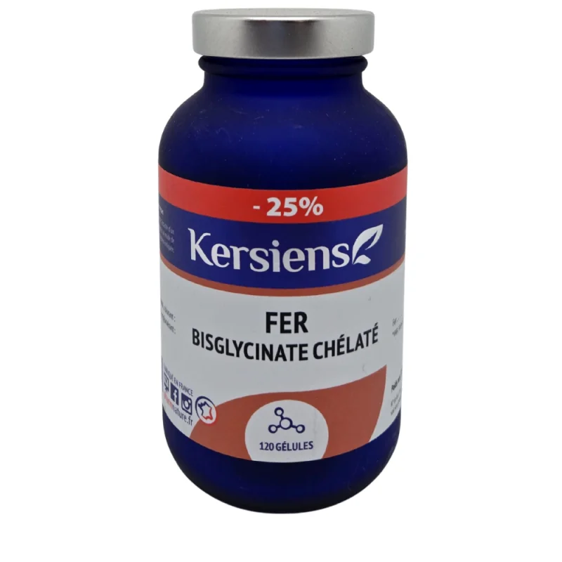 Kersiens Fer Bisglycinate Chélaté - 120 gélules