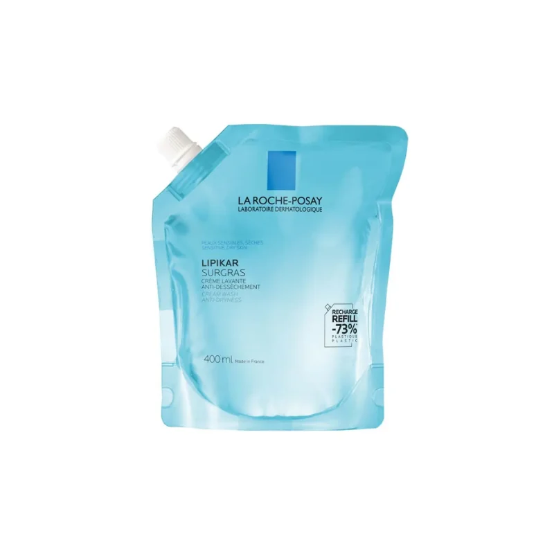 La Roche-Posay Lipikar Recharge Surgras Crème lavante anti-dessèchement Peaux Sèches à Très Sèches 400ml