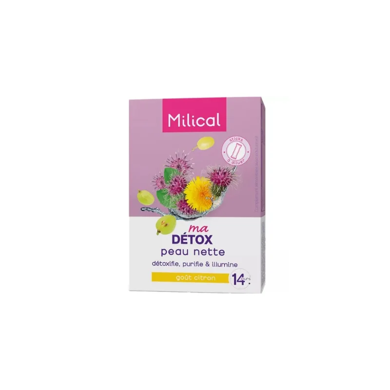 Milical Ma Détox Peau Nette - Détoxifie, Purifie & Illumine, 14 Sticks