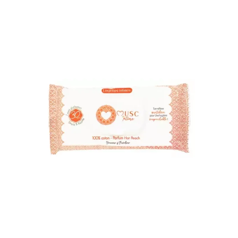 Musc Intime Lingettes Intimes Hot Peach 30 Lingettes