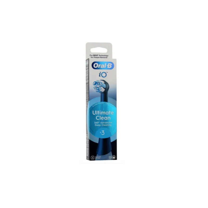 ORAL B iO Brossettes de Rechange Ultimate Clean 3 brossettes Noir