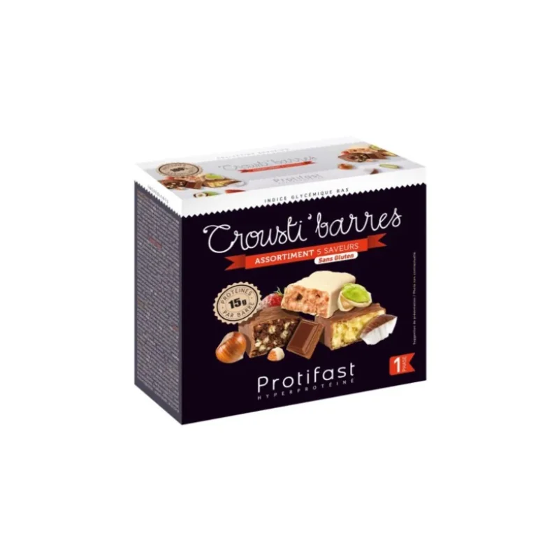 Protifast Assortiment Barres Hyperprotéinées Crousti'Barres