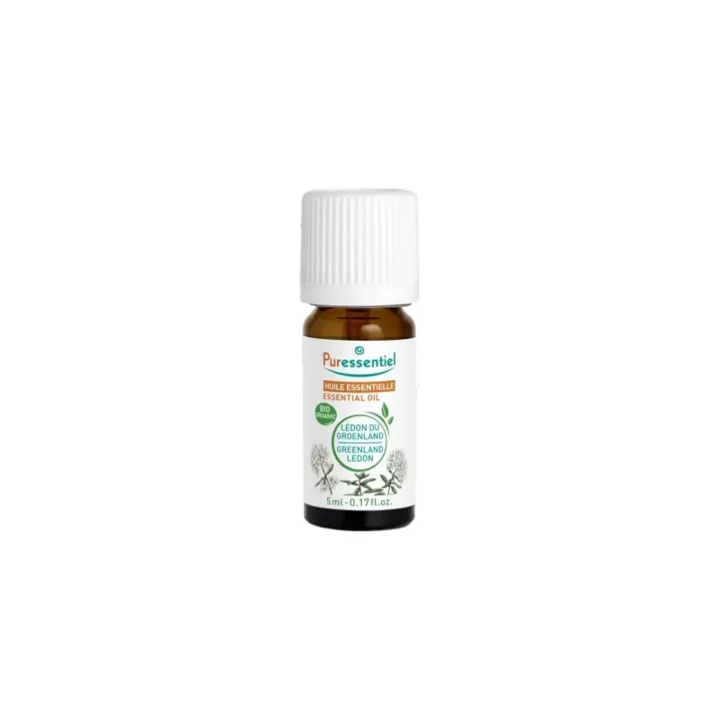 Puressentiel Huile Essentielle Lédon du Groenland (Ledum groenlandicum) Bio 5 ml