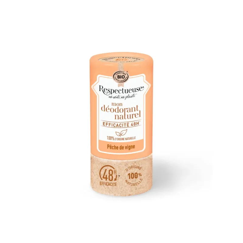 Respectueuse Déodorant naturel Pêche de Vigne 50g