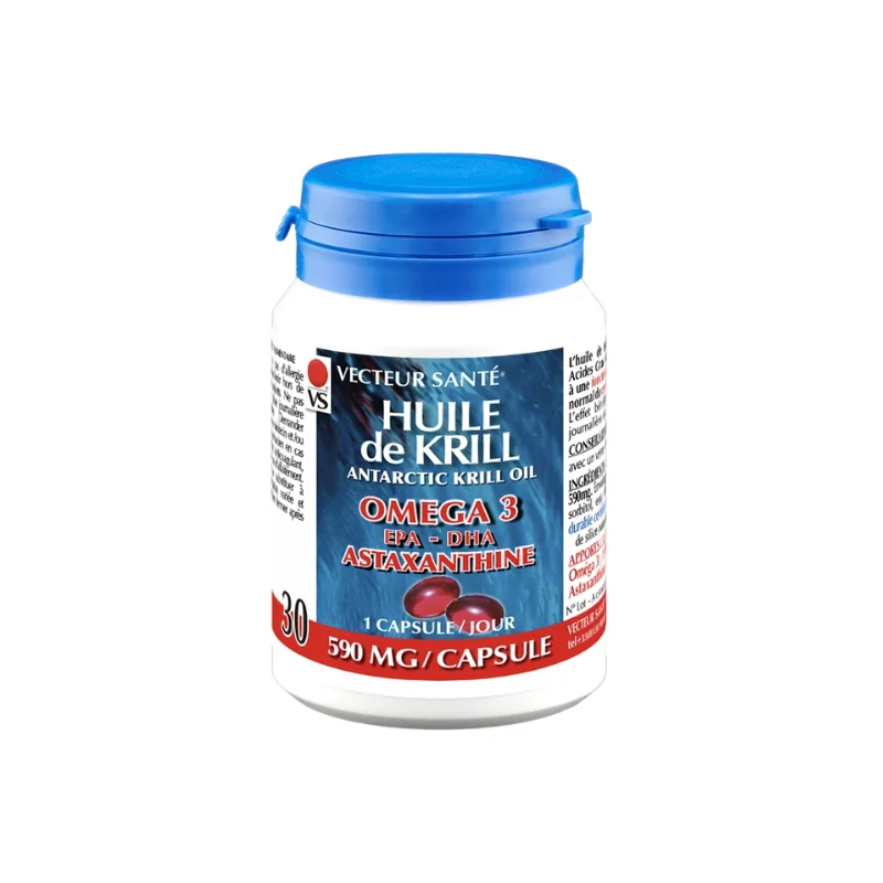 Vecteur Santé Huile de Krill Confort visuel 30 comprimés