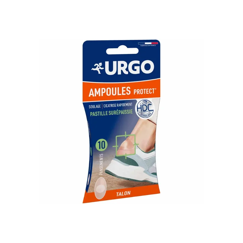 Urgo Ampoules Protect Pastilles Surépaissie Talon 10 Pansements