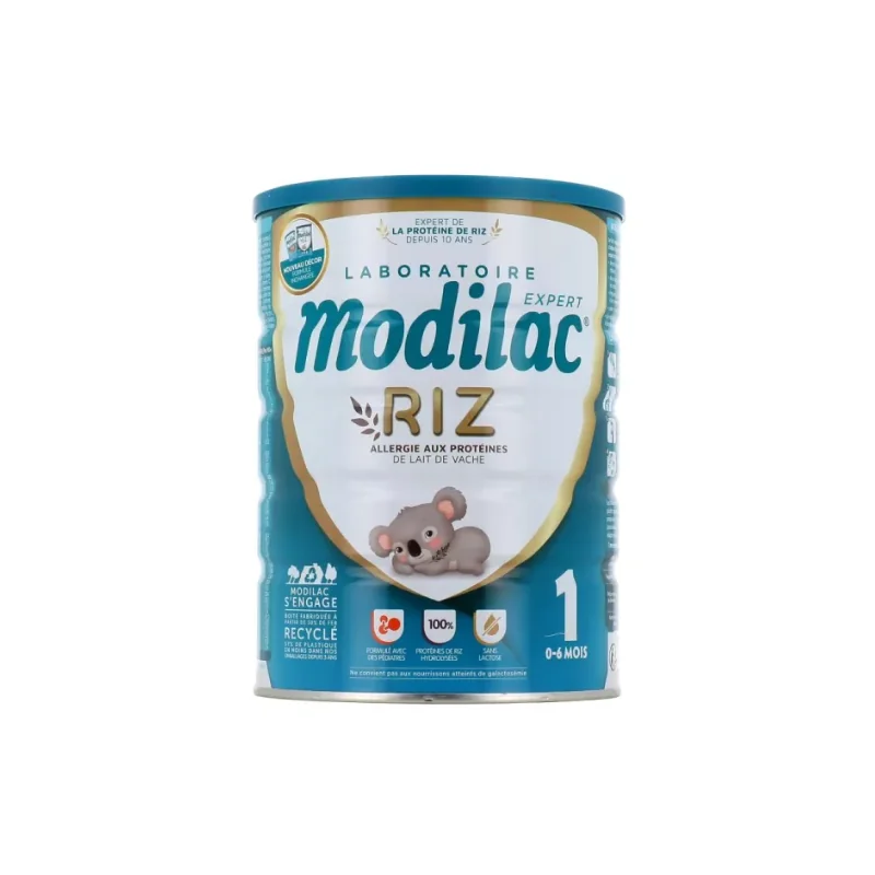 MODILAC Expert RIZ allergie Lait 1er âge de 0 à 6 mois -800 g