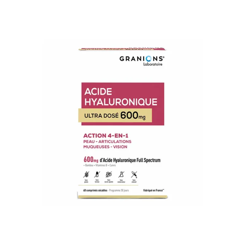 Granions Acide Hyaluronique 600mg 60 comprimés