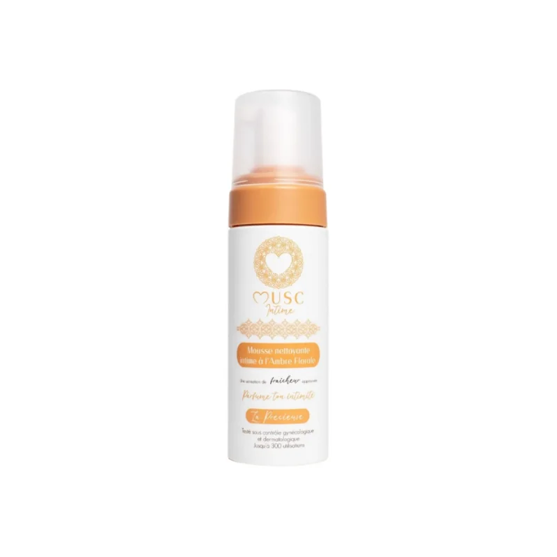 Musc Intime Mousse Nettoyante Intime - Amber Flower - La Précieuse 150ml