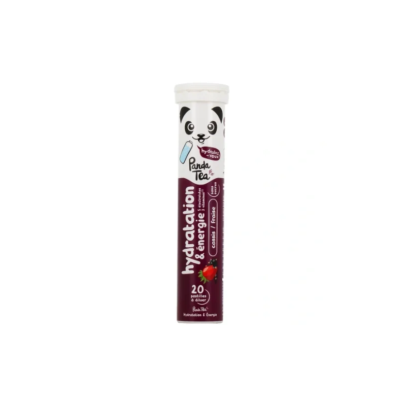 Panda Tea Pastilles Hydratation 20 pastilles fraise- cassis