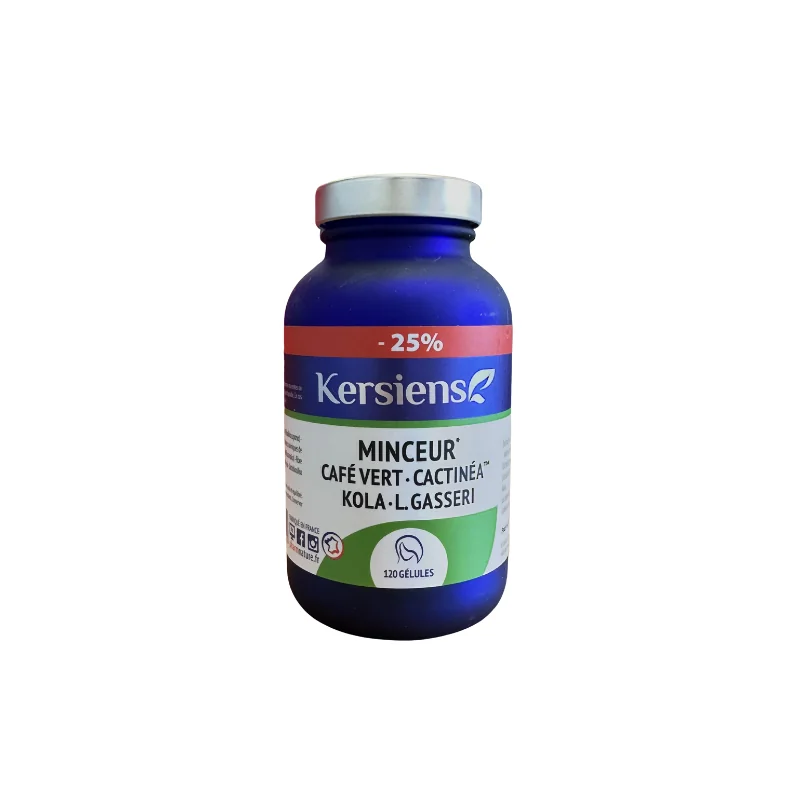 Kersiens Minceur Café Vert - Cactinéa - Kola - L.gasseri 120 gélules