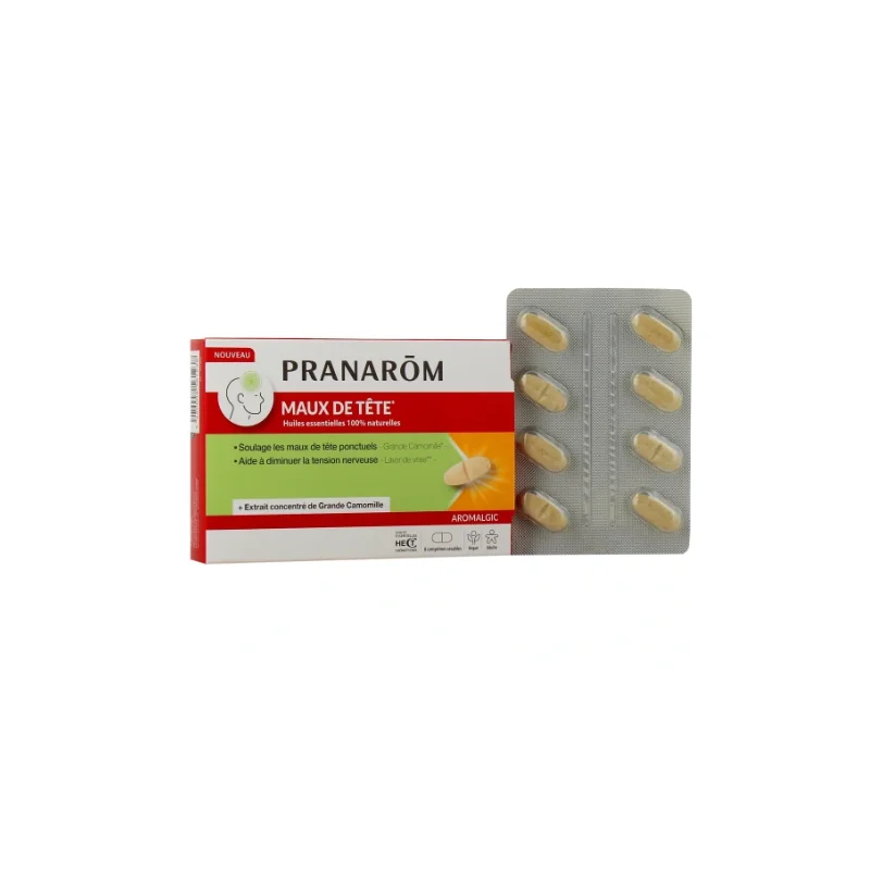 Pranarom Aromalgic Comprimés Maux de Tête