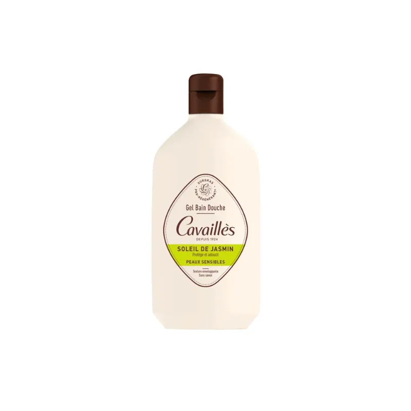 Cavaillès QUOTIDIEN - Gel Bain Douche Soleil de Jasmin - Peaux Sensibles, 400ml