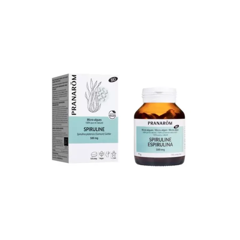 Pranarôm Micro-Algues Spiruline Bio 150 Comprimés