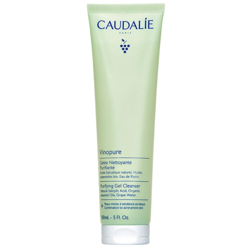 Caudalie Vinopure Gelée Nettoyante à l'Acide Salicylique Purifiante - 150mL