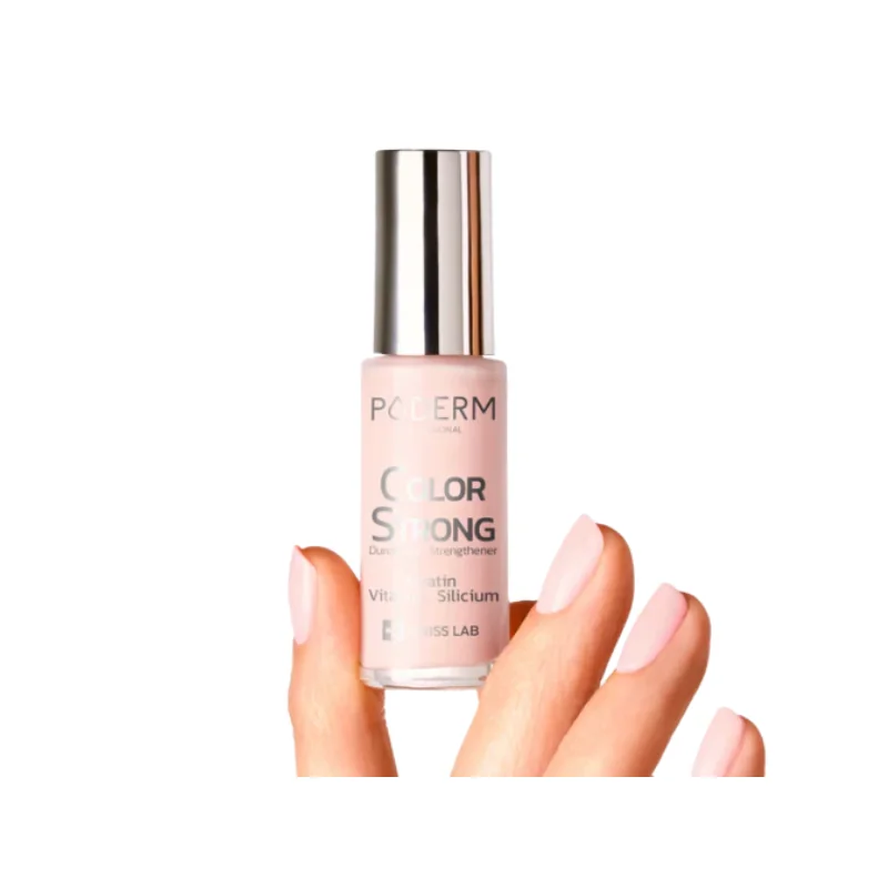Poderm Vernis Color Strong Durcisseur - Rose poudré 8ml