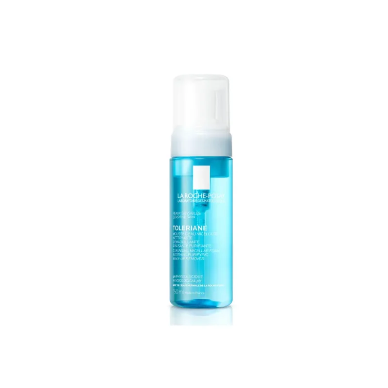 La Roche-Posay TOLERIANE - Mousse d'Eau Micellaire Nettoyante Démaquillante Apaisante - Peaux Sensibles, 150ml
