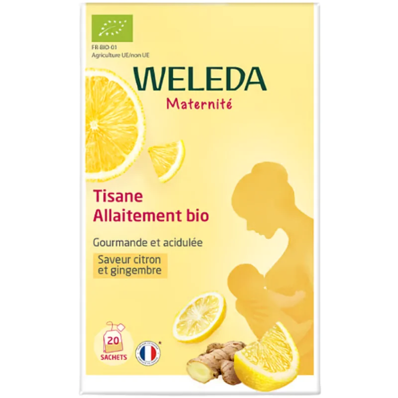 Weleda Tisane allaitement bio Citron Gingembre