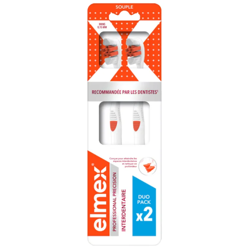 Elmex Brosses à Dents Anti-Caries Souple x2