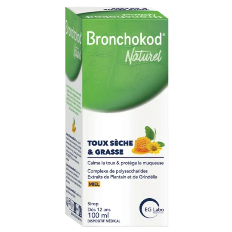 Bronchokod Naturel Sirop Toux Sèche et Grasse 100 ml